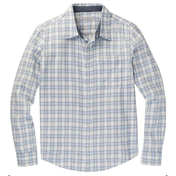 Men's Outer known Jaspe transitional flannel shirt gray size XL organic cotton - Picture 1 of 10